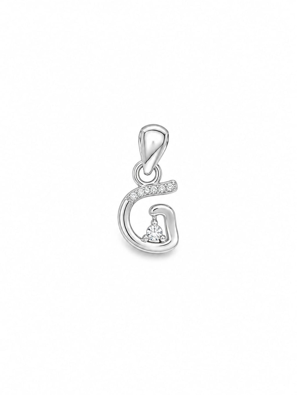 Elegant Silver Heart Sparkle Pendant
