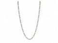 Silver Figaro Link Chain Necklace