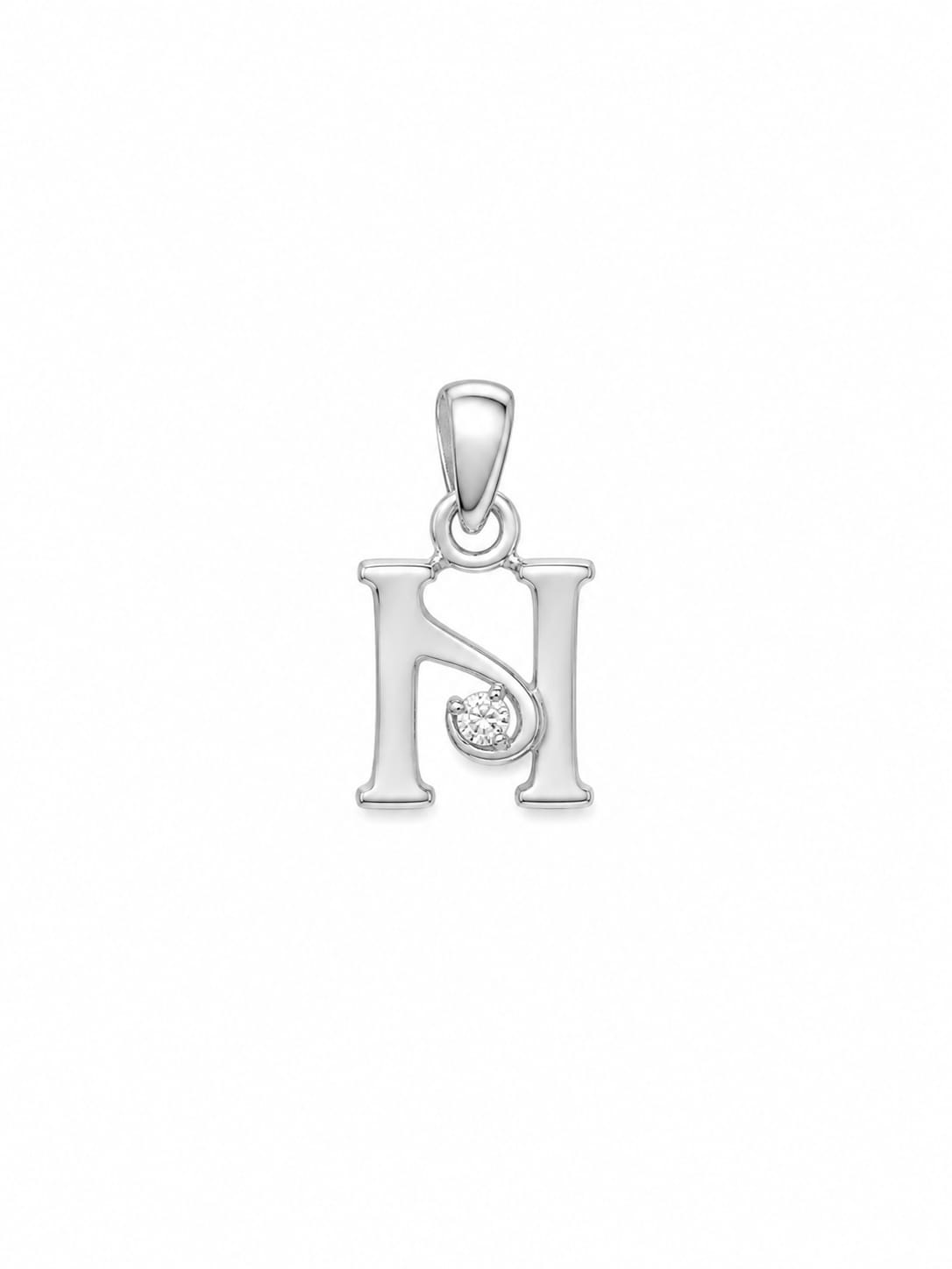 H Letter Pendant 925 Silver