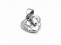 Romantic Couple Heart Pendant Charm