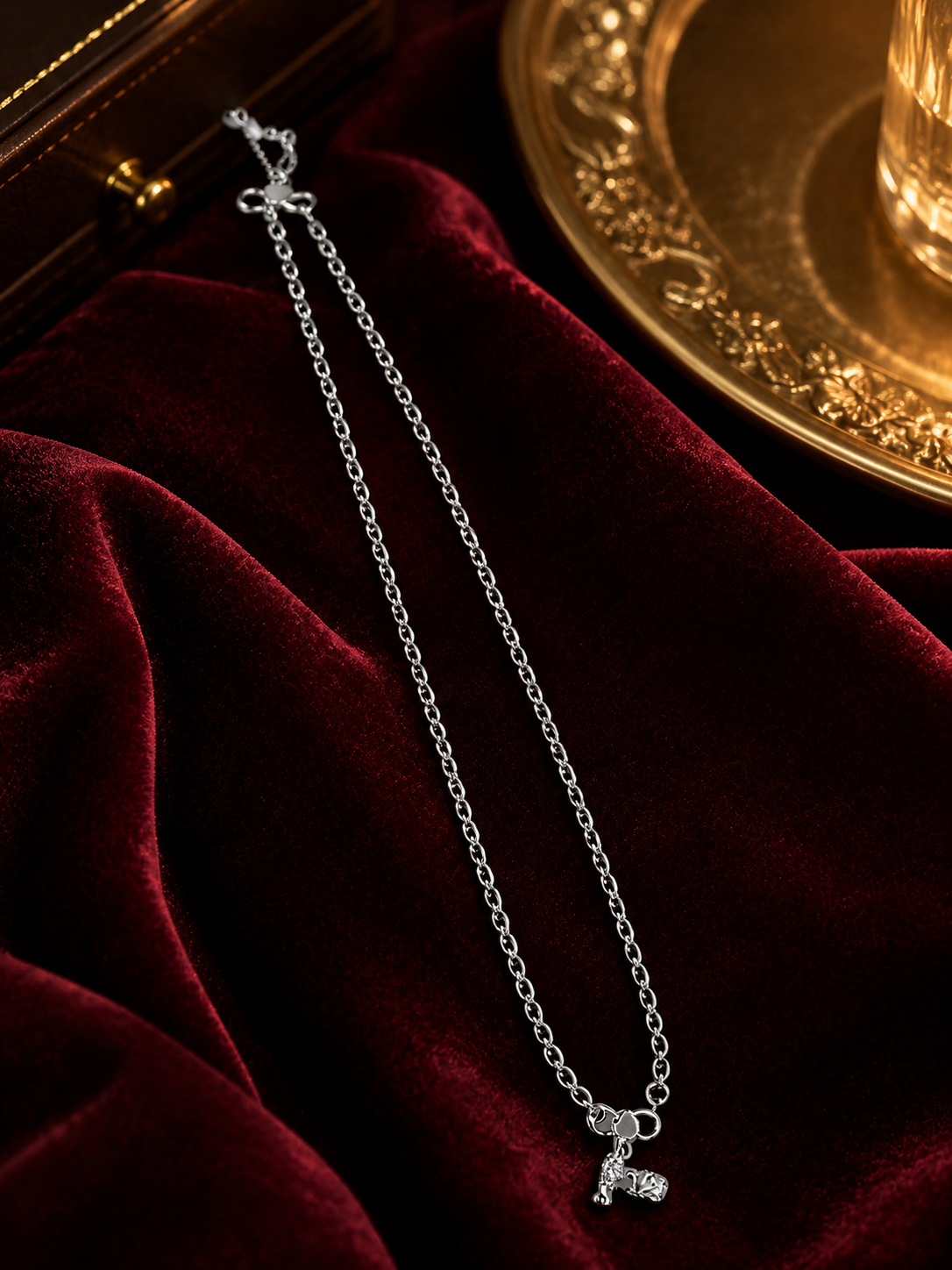 Elegant Silver Charm Anklets