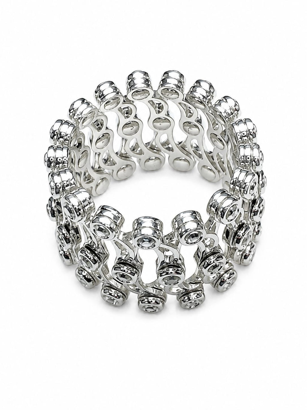 Sterling Silver Multi-Band Statement Ring for Women