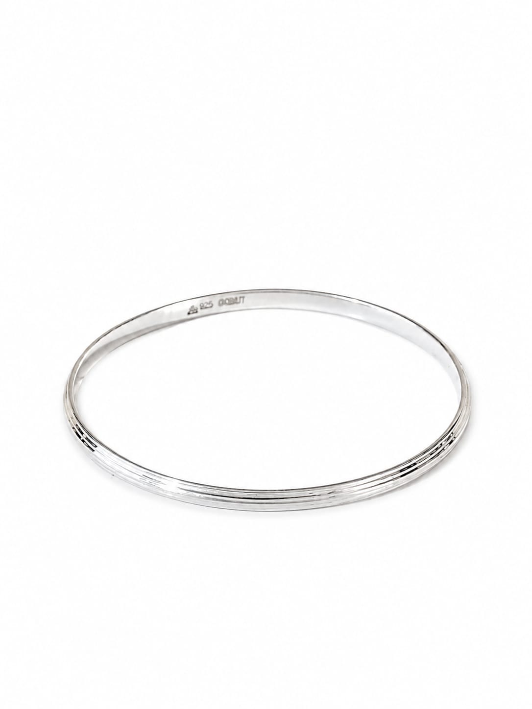 925 Sterling Silver Classic Minimalist Bangle for Men