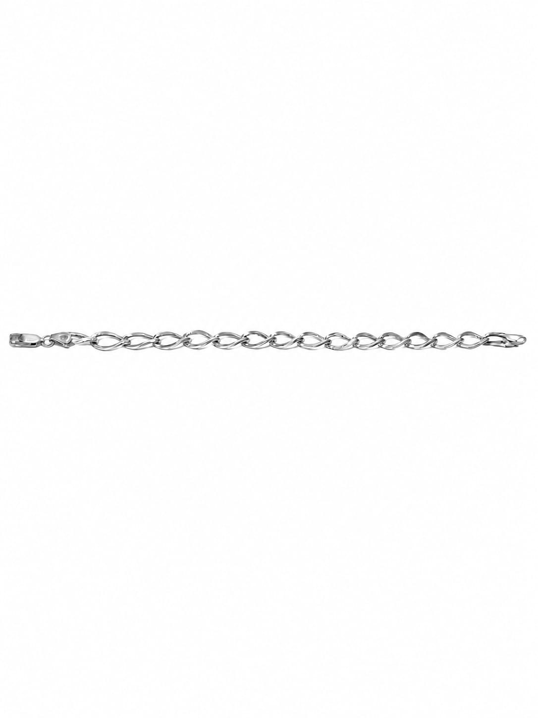 Classic Oval Link Silver Bracelet for Men & Women