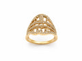Kritharth Jewels Elegant Gold-Plated Designer Ring for Women