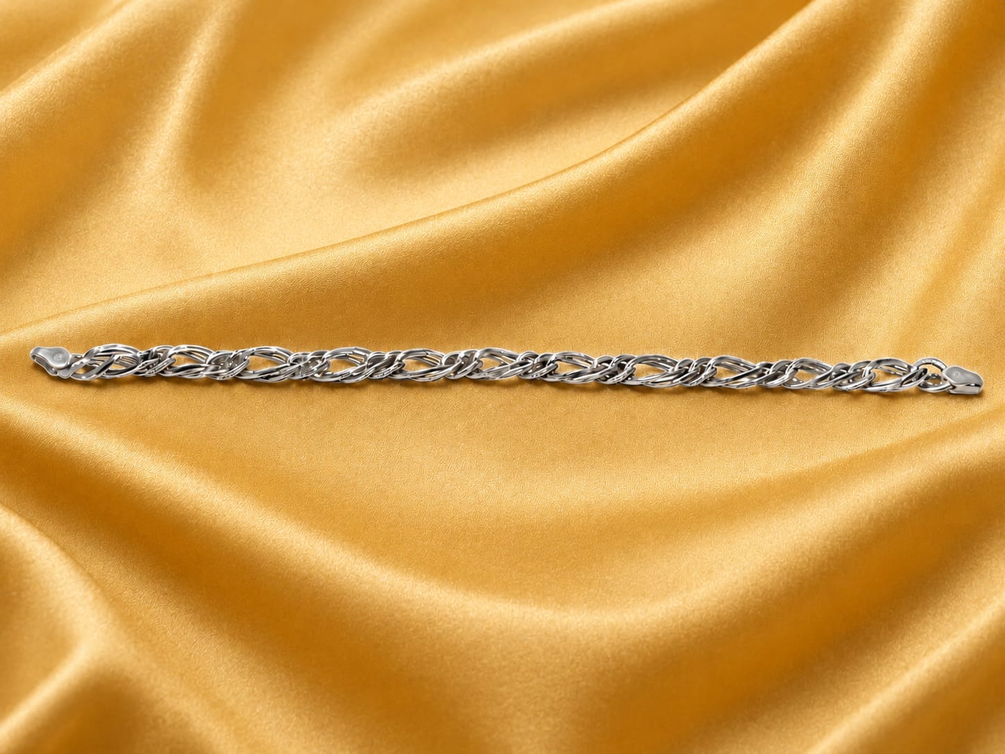 Royal Weave Silver Bracelet for Men & Women