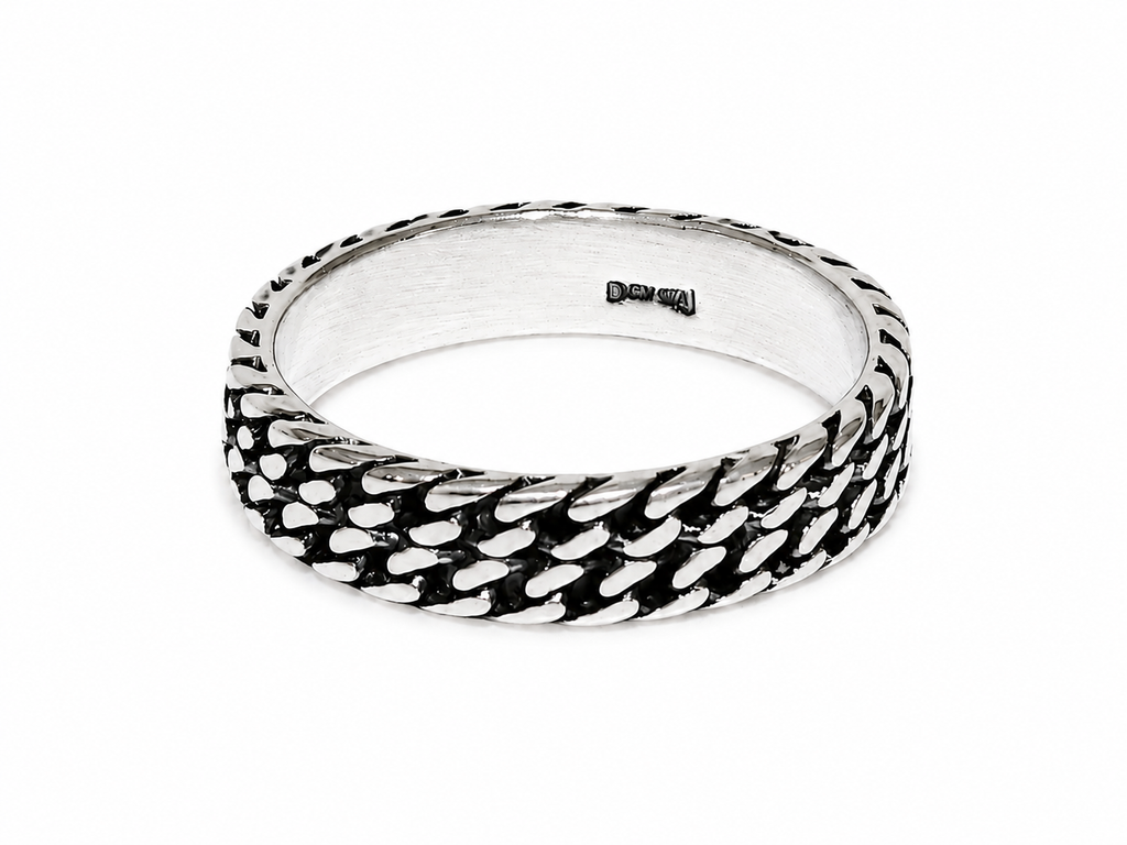 Vintage Weave Silver Ring