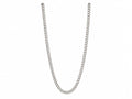Silver Cuban Link Chain Necklace – Classic Unisex Statement Jewelry