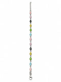 925 Sterling Silver Multicolor Evil Eye Bracelet for Women & Girls