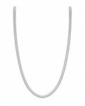 Premium Silver Snake Chain Necklace – Sleek Unisex Fashion Accessory