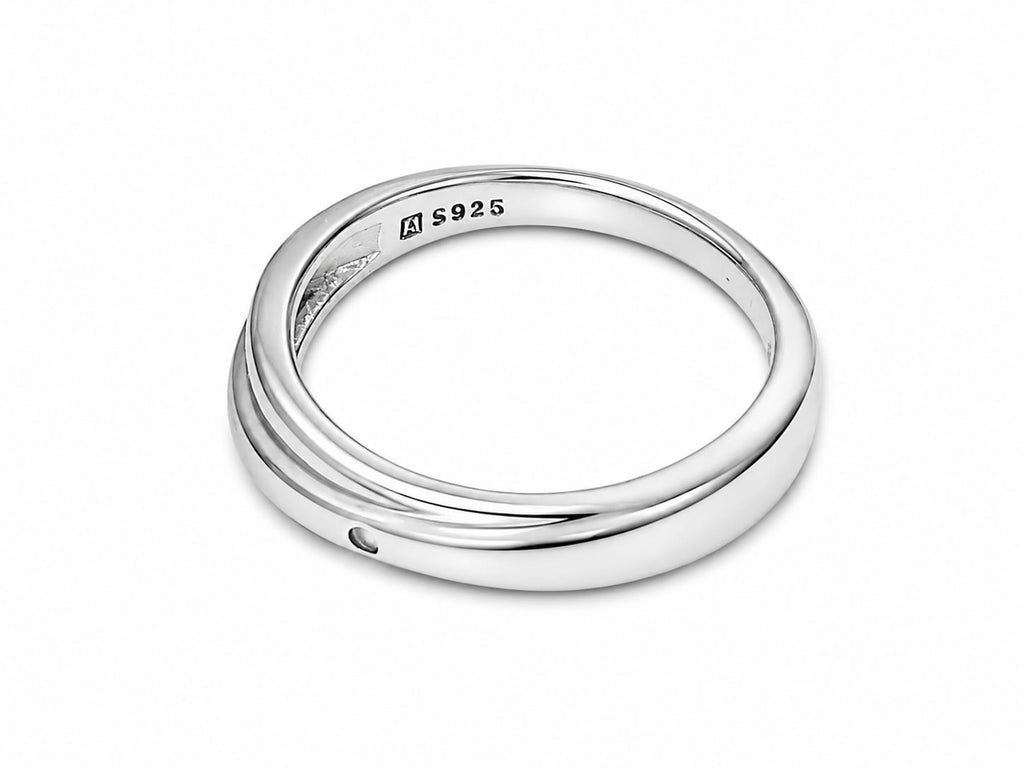 S925 Sterling Silver Minimalist Band Ring – Classic Unisex Design