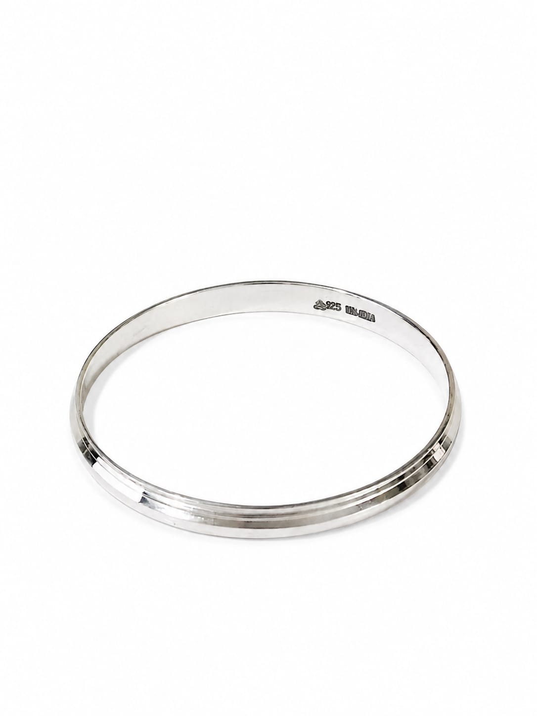 925 Sterling Silver Classic Plain Kada for Men
