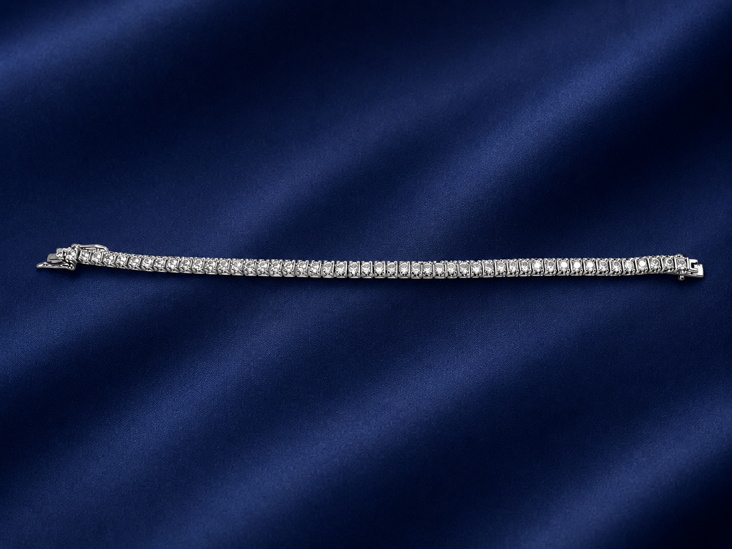 Kritharth Jewels Classic Sparkle Tennis Bracelet