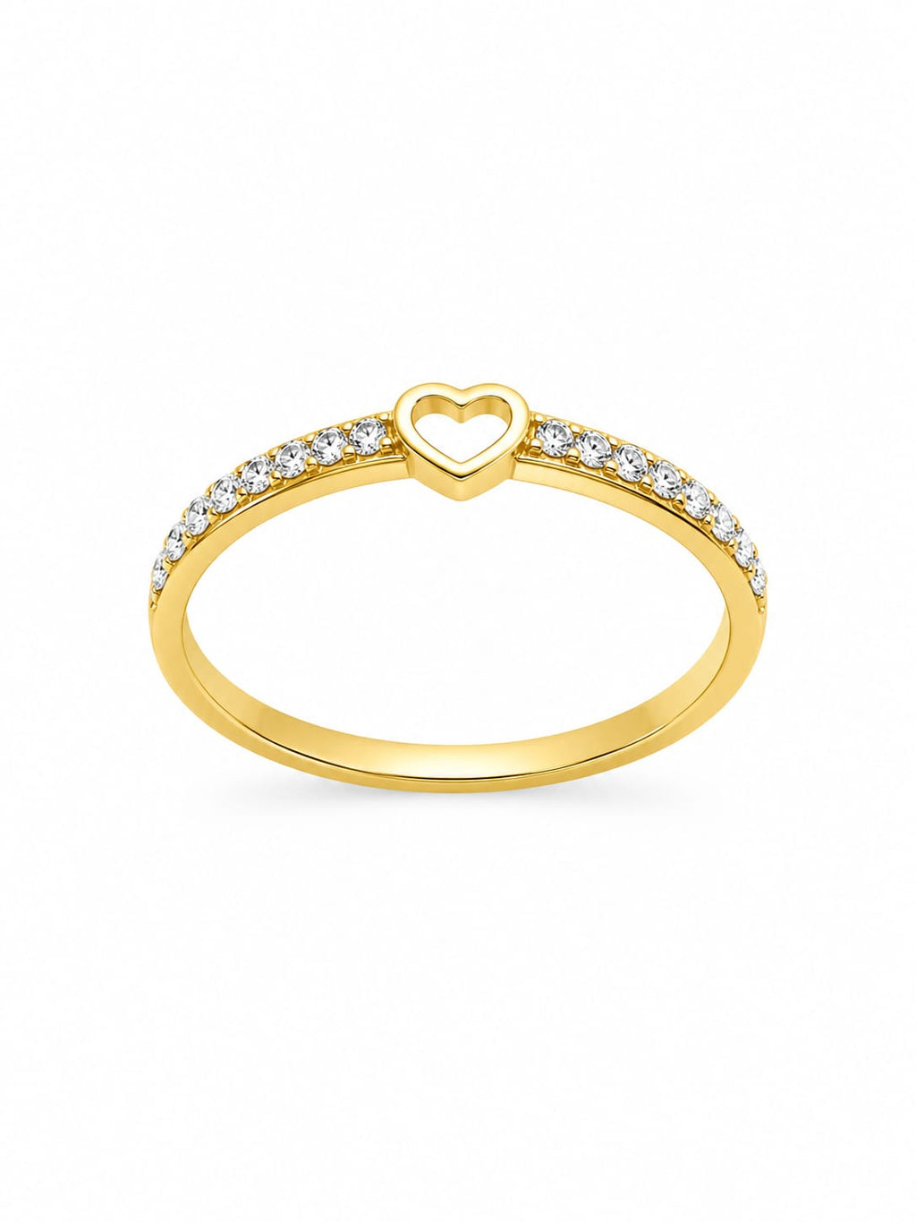 Kritharth Jewels Diamond Halo Solitaire Gold Ring