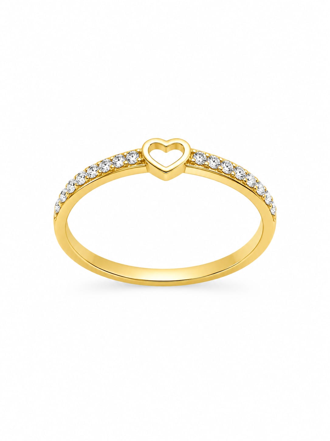 Kritharth Jewels Diamond Halo Solitaire Gold Ring
