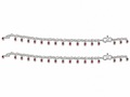 925 Sterling Silver Red Bead Charm Anklets for Women