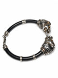 925 Sterling Silver Lion Head Bracelet for Men
