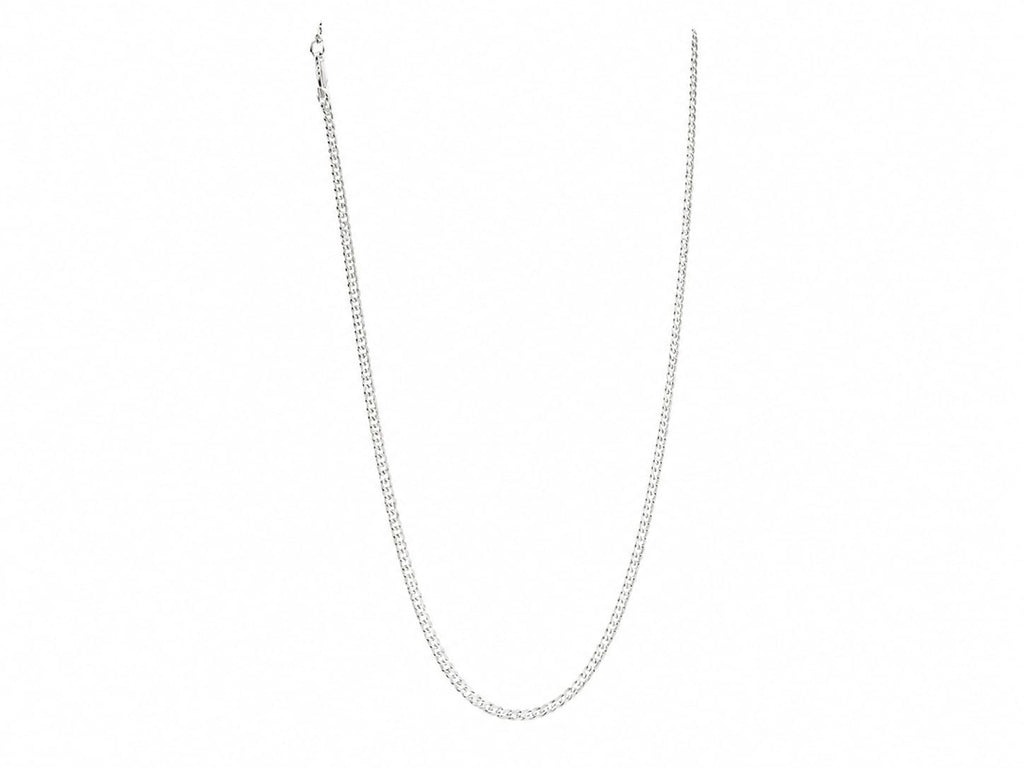 Kritharth Jewels Classic Silver Curb Chain Necklace