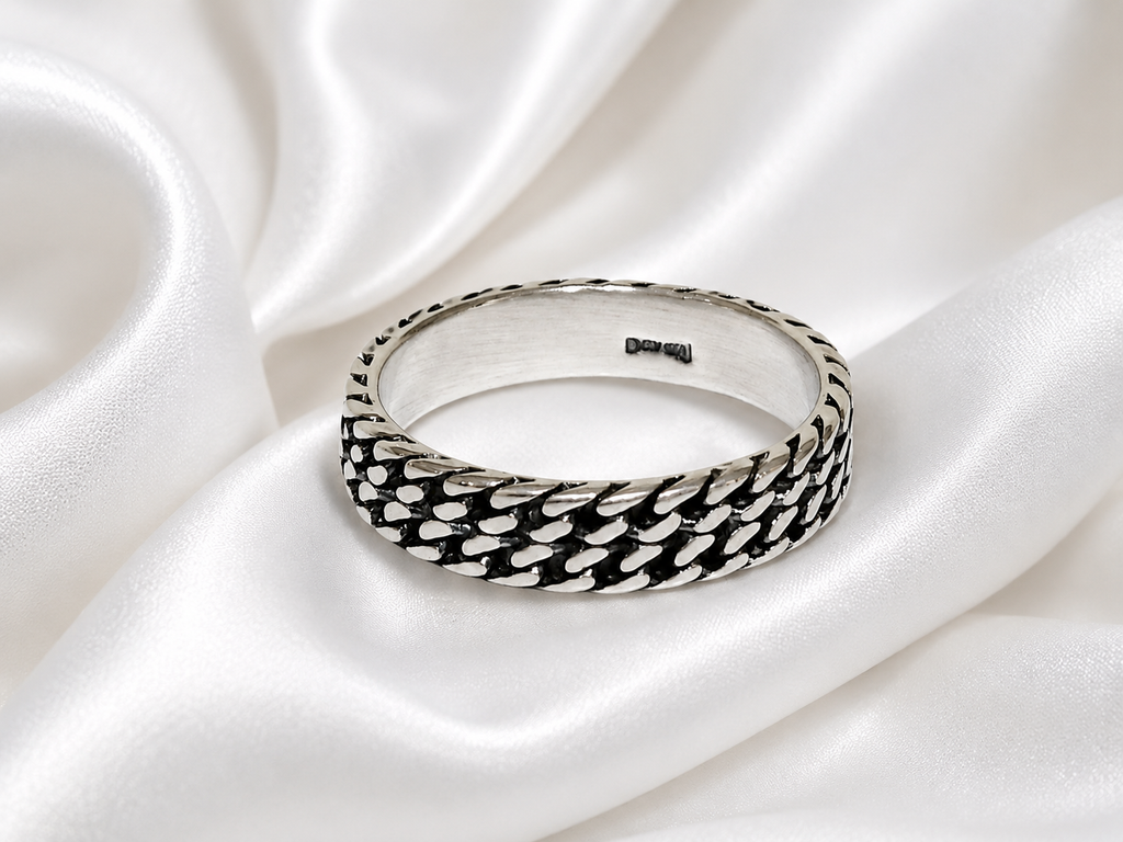 Vintage Weave Silver Ring