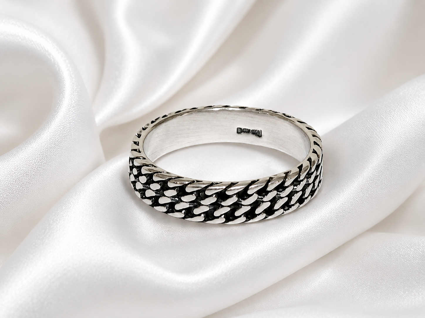 Vintage Weave Silver Ring