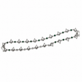 Emerald Charm Silver Anklets