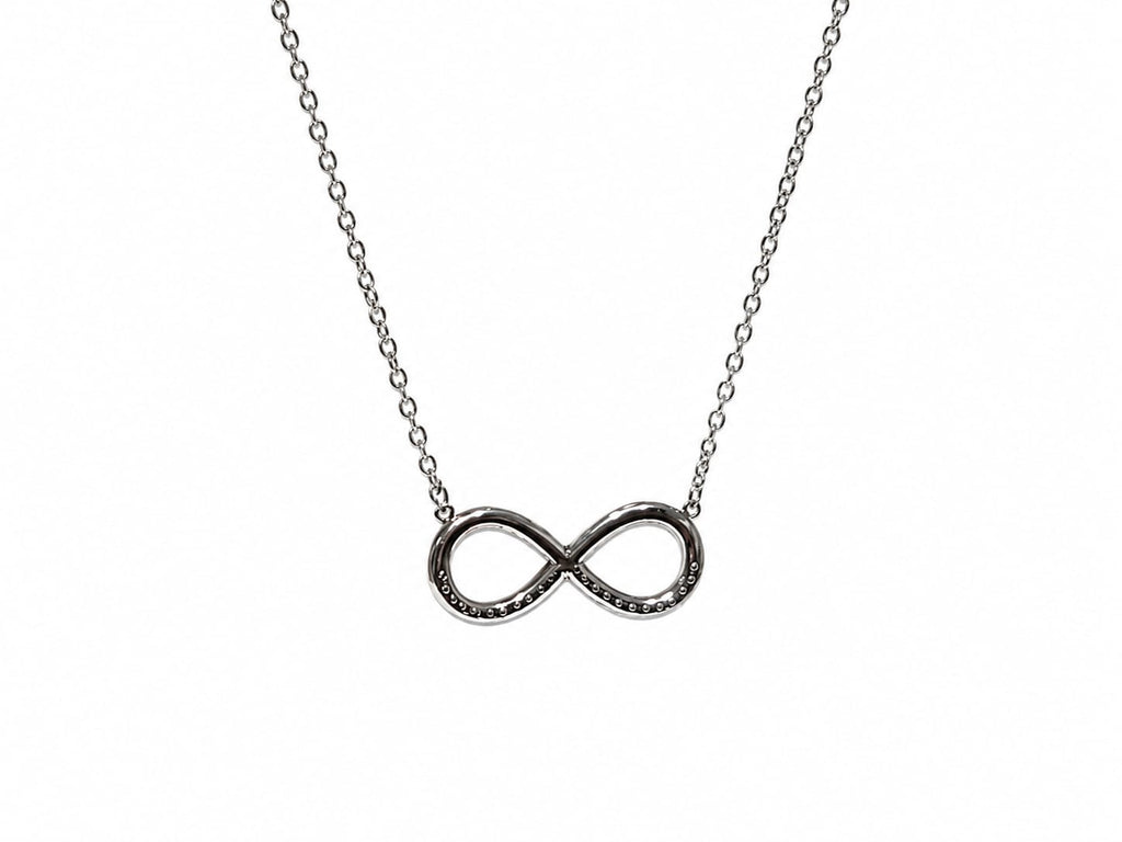 nfinity Symbol Silver Necklace – Elegant Endless Love Pendant