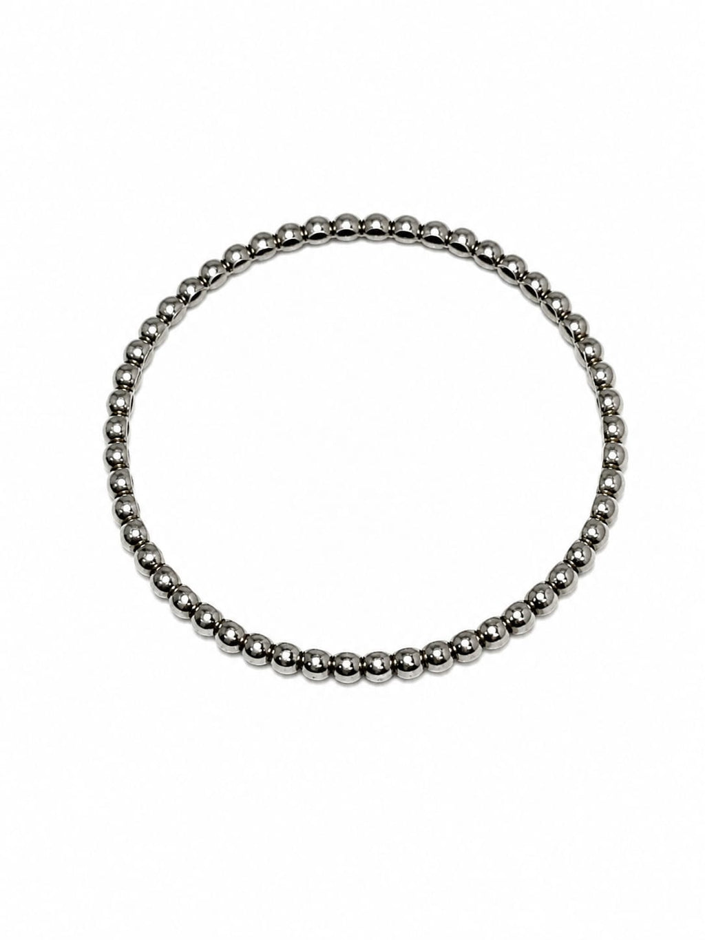 925 Sterling Silver Beaded Bangle for Women