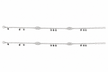 925 Sterling Silver Black Bead Designer Anklet for Women