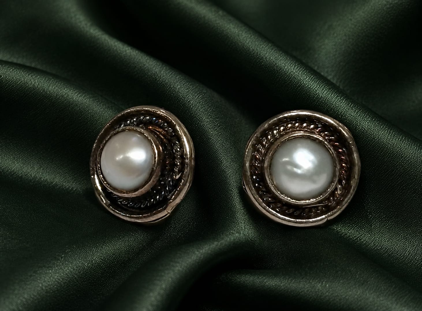 Kritharth Jewels Classic Pearl Stud Earrings for Women