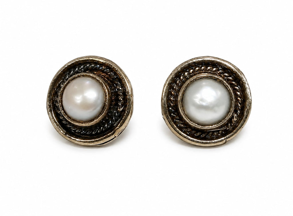 Kritharth Jewels Classic Pearl Stud Earrings for Women