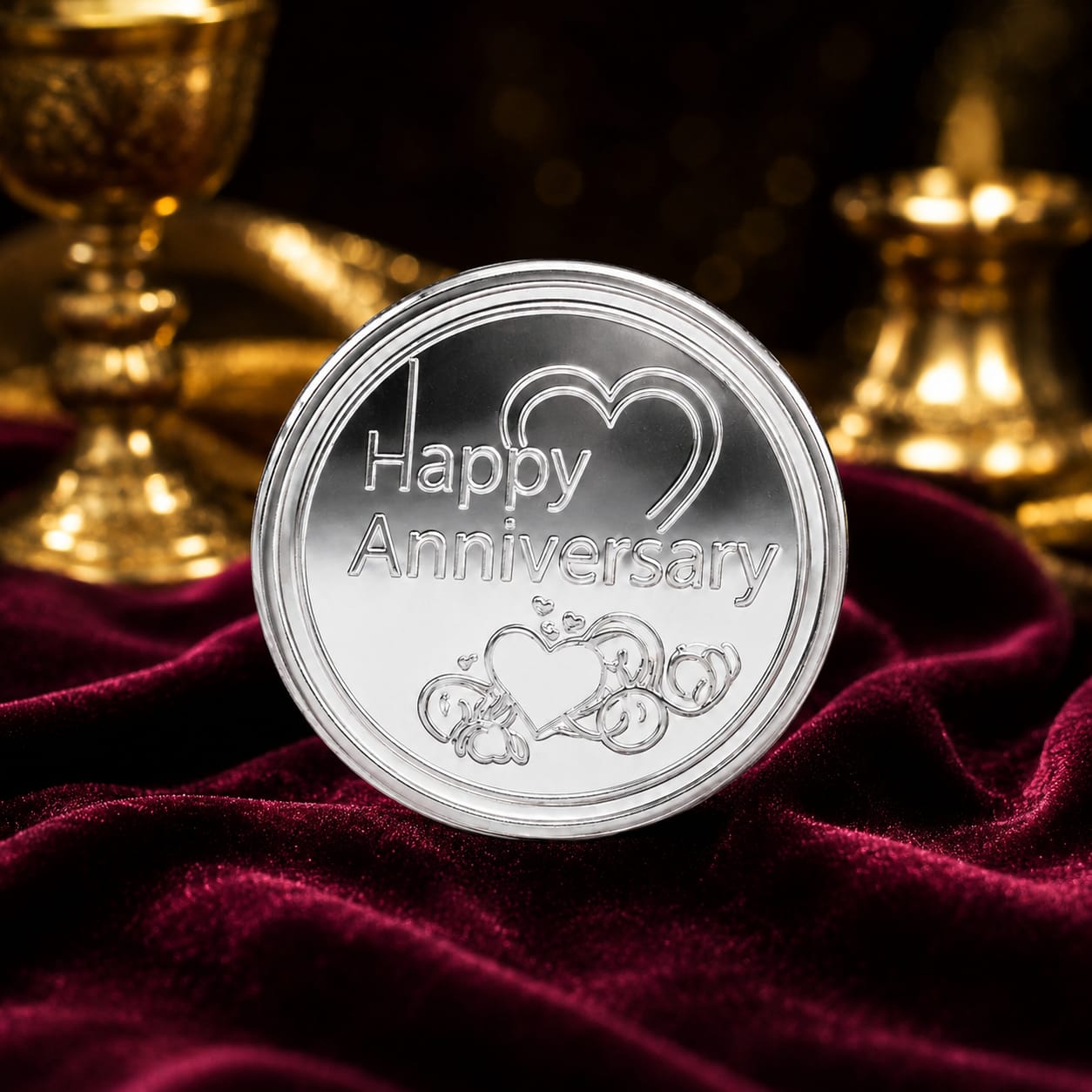 999 Fine Silver Floral Bullion Coin