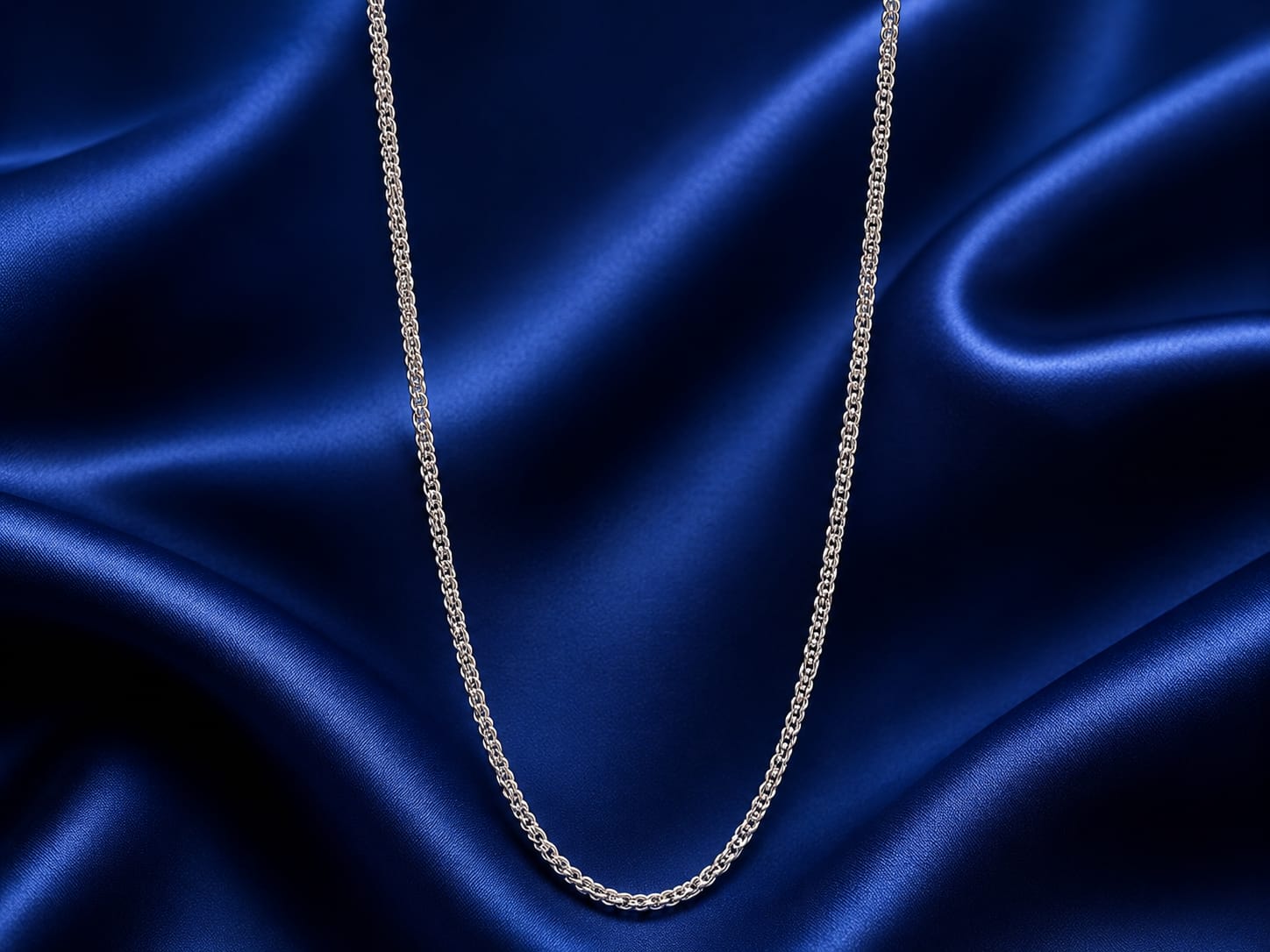 Kritharth Jewels Silver Rope Chain Necklace