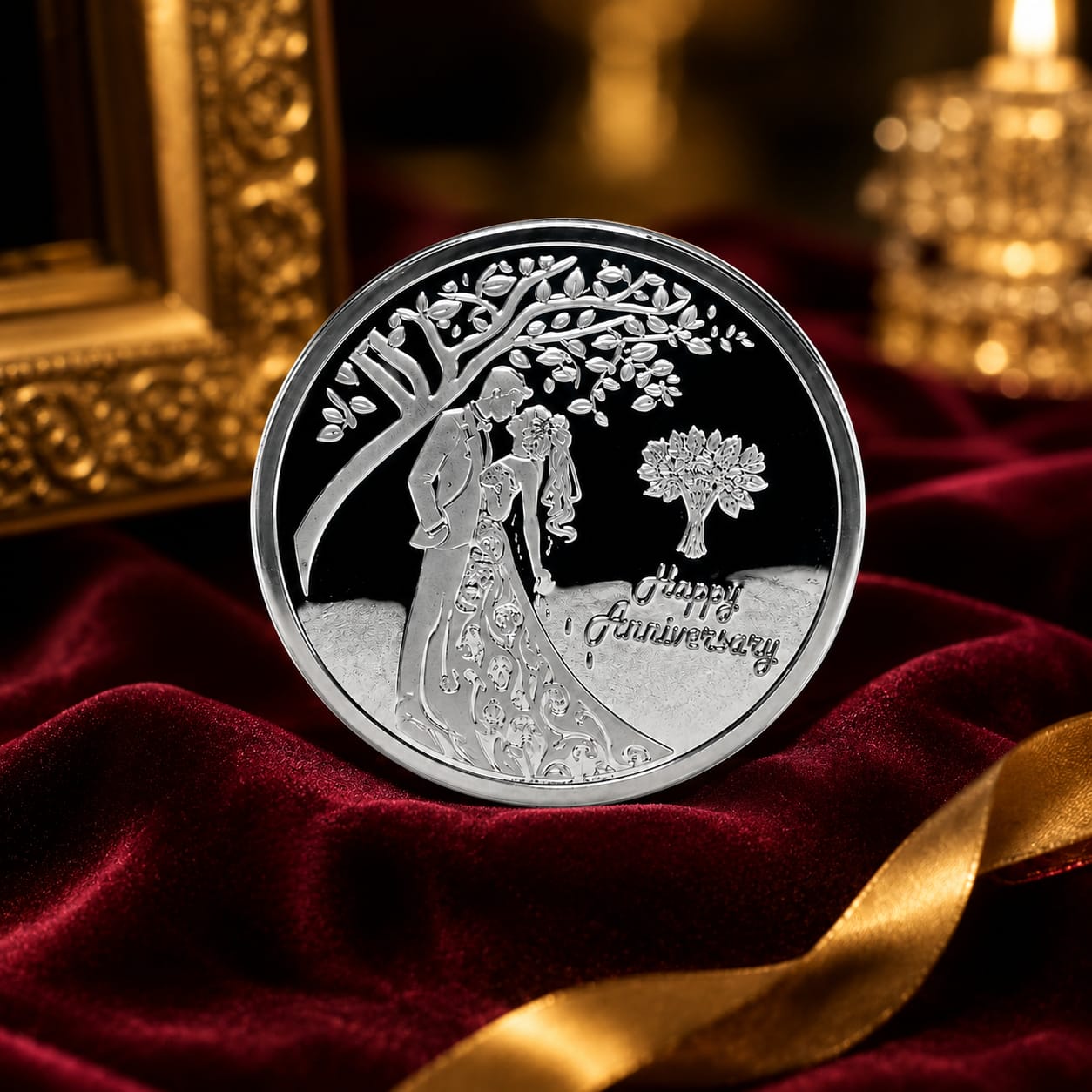 Happy Anniversary 999 Fine Silver Coin