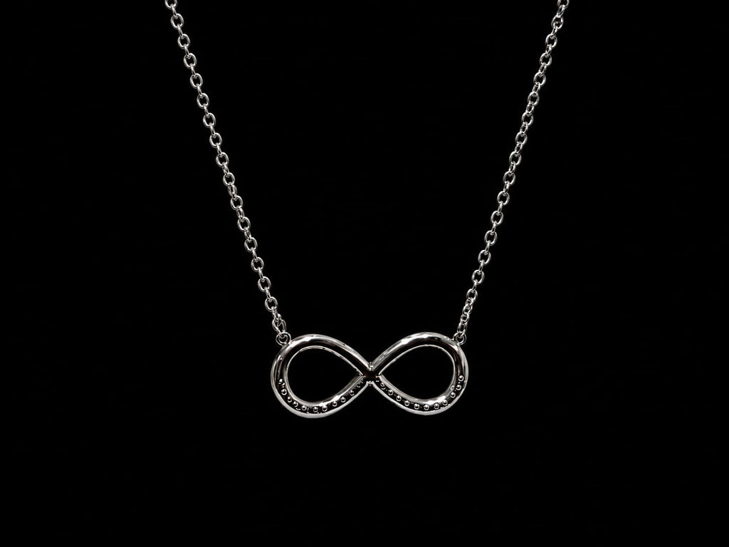 nfinity Symbol Silver Necklace – Elegant Endless Love Pendant