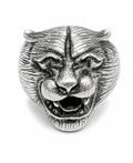 Roaring Panther Head Ring – Vintage Stainless Steel Animal Statement Ring