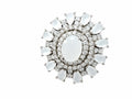 Radiant Snowflake Crystal Statement Ring