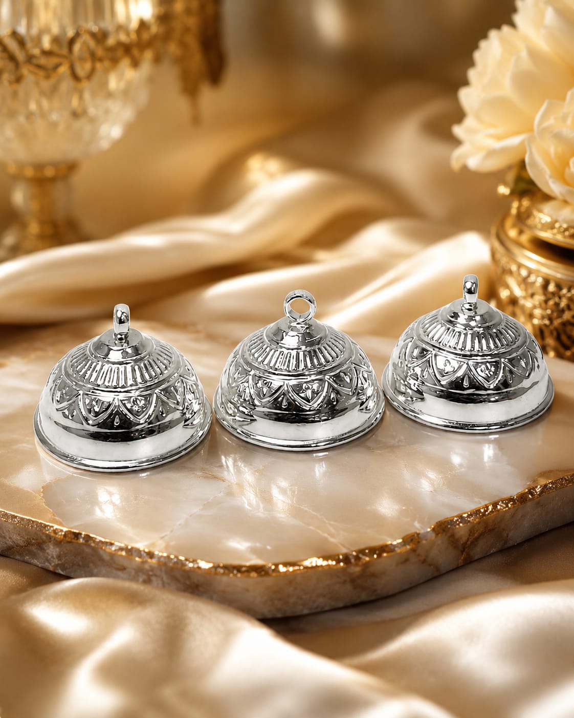Silver Plated Decorative Chattra for Temple & Pooja