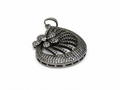 Vintage Floral Crystal Pendant – Black Rhodium Statement Charm