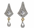 Diamond Elegance Teardrop Dangle Earrings