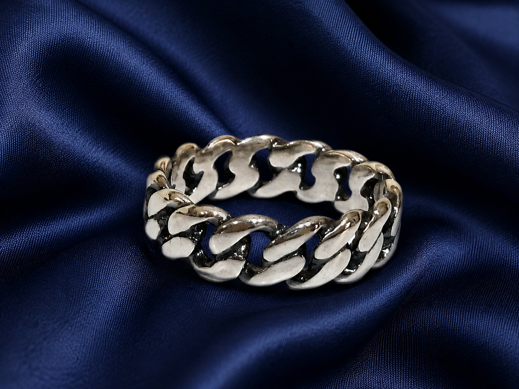 Kritharth Jewels Cuban Link Chain Ring