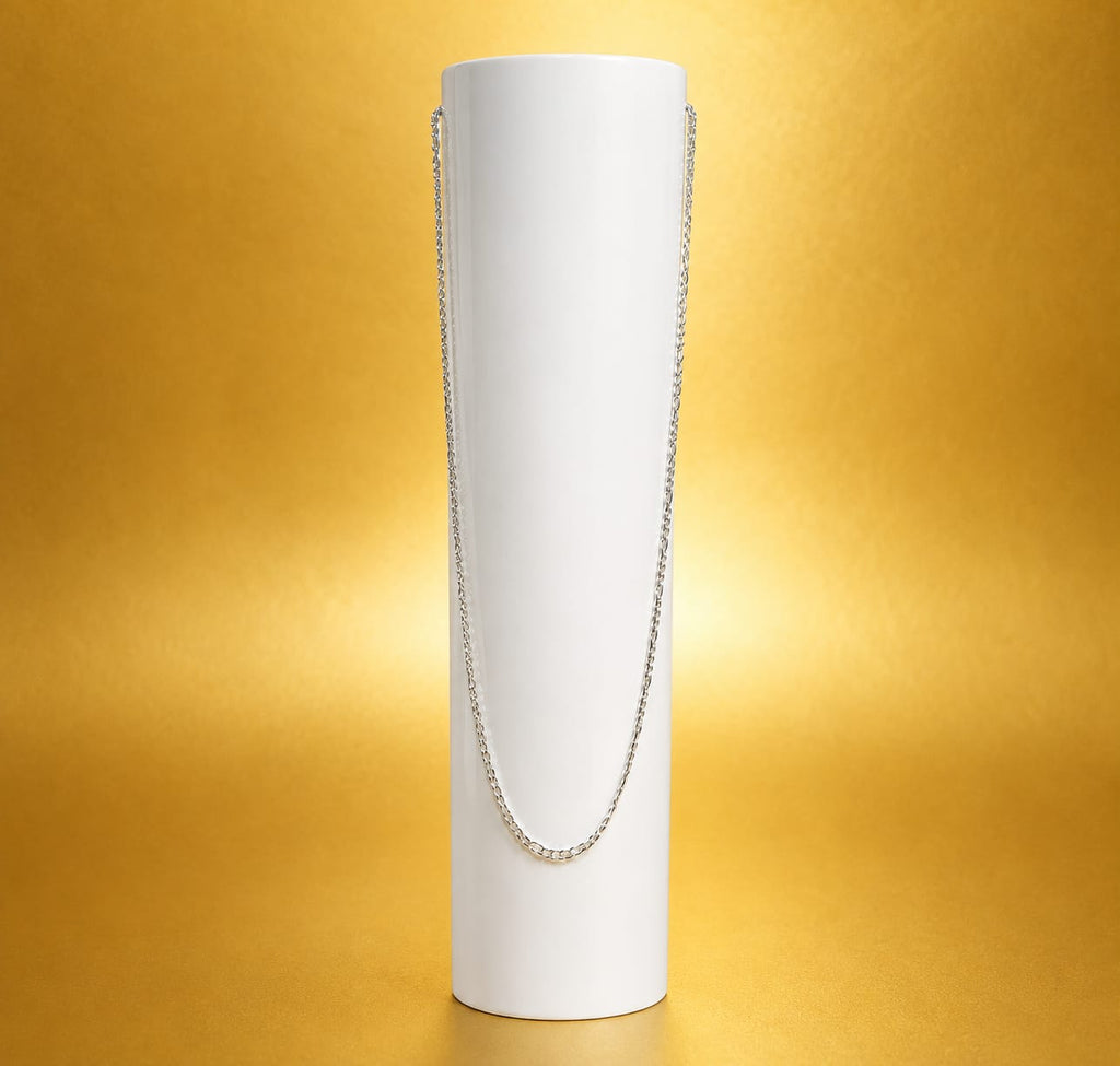 925 Sterling Silver Box Chain Necklace – Classic Unisex Chain