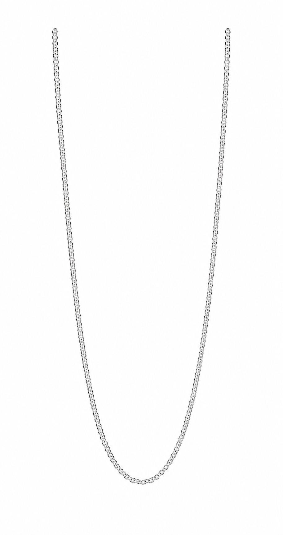 Elegant Silver-Tone Crystal Tennis Chain Necklace
