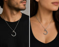 Elegant Silver-Tone Horseshoe Pendant Charm – Lucky Crystal Necklace Accessory