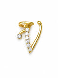 18K Gold Diamond Initial "V" Pendant