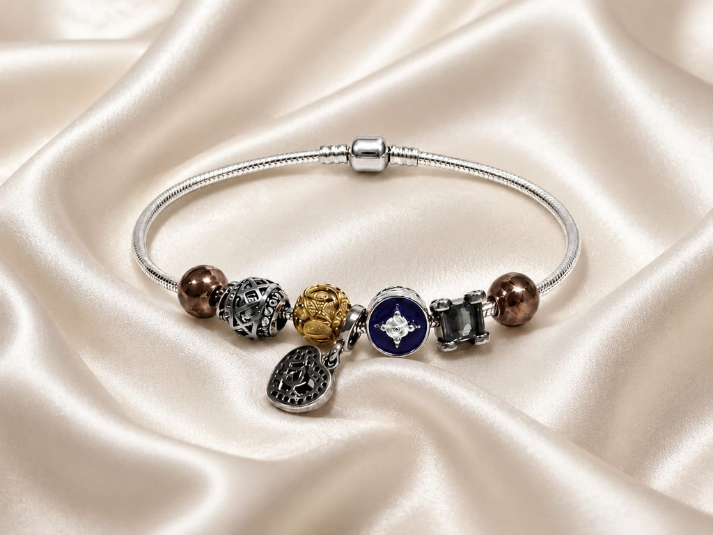 Kritharth Jewels Silver Charm Bracelet for Women