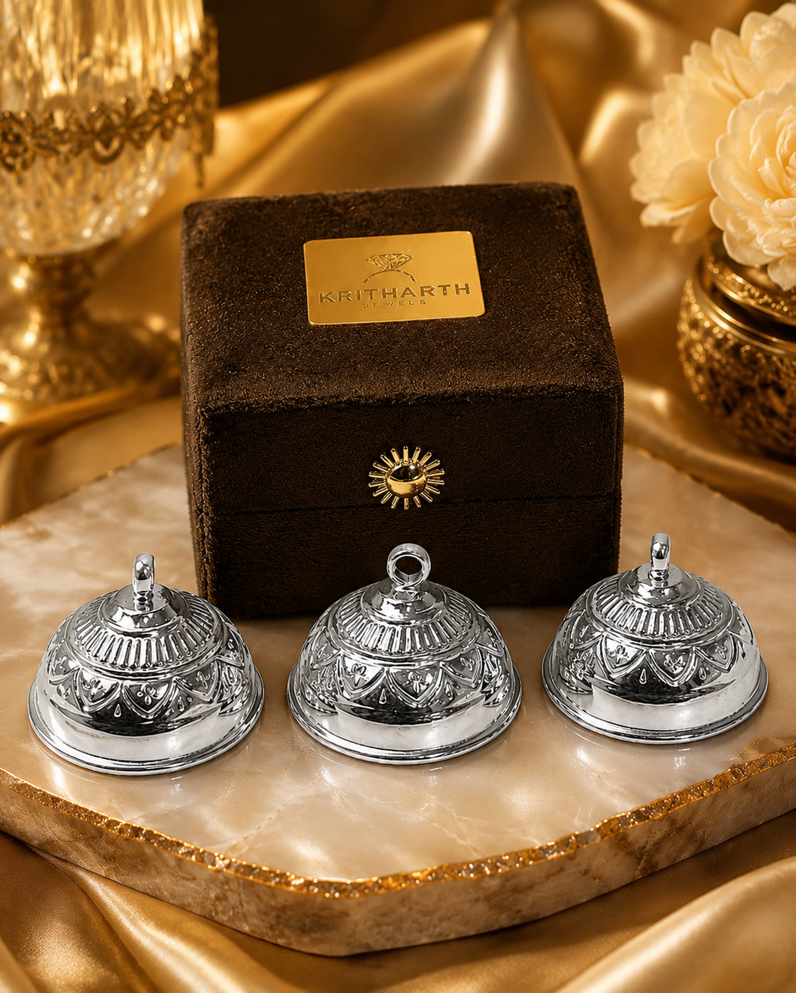 Silver 925 Decorative Chattra for Temple & Pooja