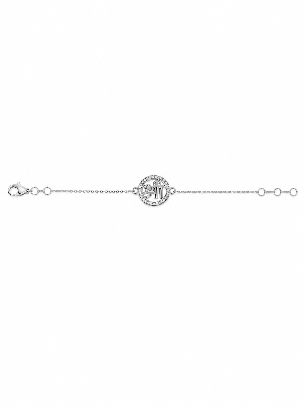 Shree Ram Divine Silver Charm Bracelet