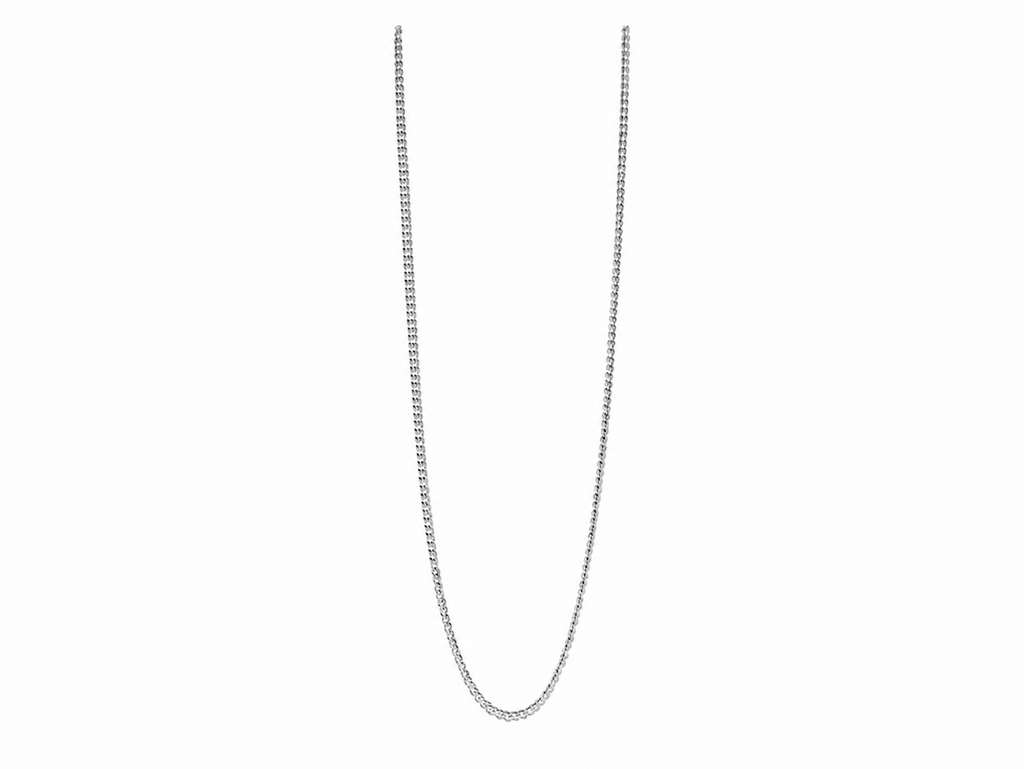 Minimalist Silver Box Chain Necklace