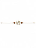 Golden Om Infinity Rudraksha Bracelet