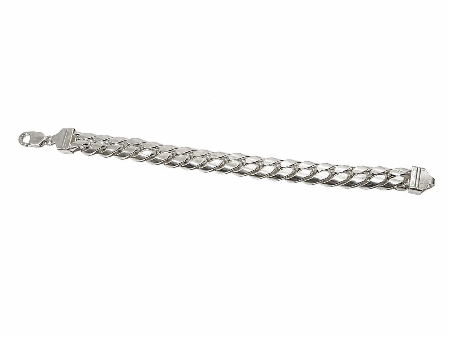 Kritharth Jewels Silver Cuban Link Bracelet for Men